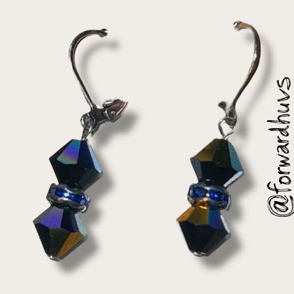 Bundle Sale 3 for $15 | Handmade Artisan Earrings | Swarovski Crystal Design - Picture 3 of 9